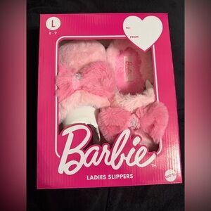 Barbie Pink Memory Foam Slippers
